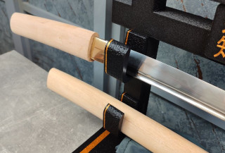 Munenori T10 steel Shirasaya Wakizashi with bo-hi